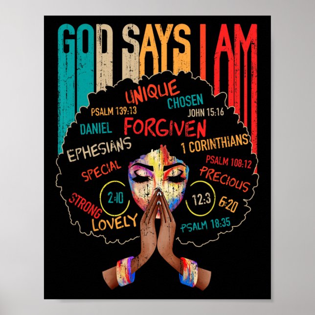 Poster Menina Negra Diz Que Sou A Mãe Da História Da Mela (Frente)