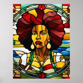 Poster Menina negra melanina irmã rainha rainha mãe irmã