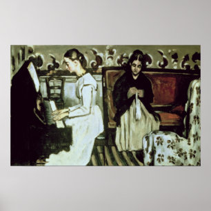 Póster Menina no piano, 1868-69