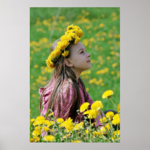 Poster Menina no verão.