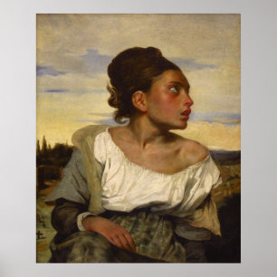 Poster Menina órfão no cemitério