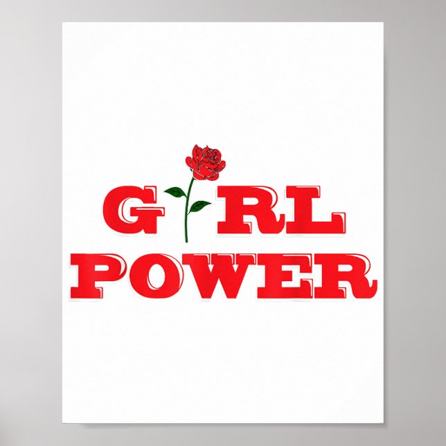 Poster Menina Power T-Shirt - Mulheres Espetaculares Femi (Frente)