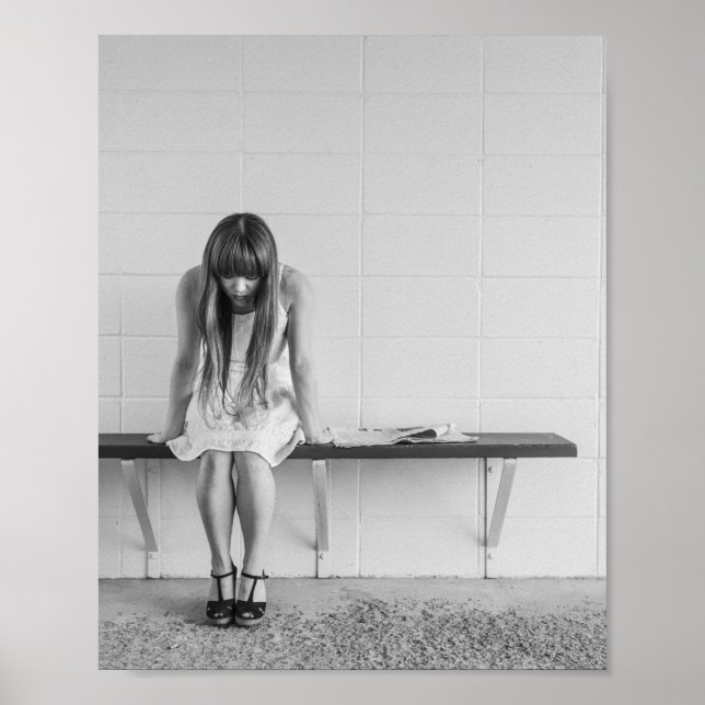 Poster Menina Preocupada (Frente)