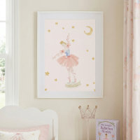 Menina Princesa Rosa Bailarina Quarto de contos de
