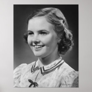 Póster Menina que levanta no estúdio