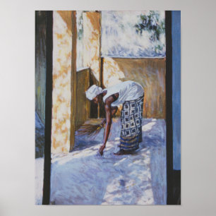 Póster Menina que varre II 2002