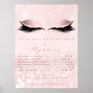 Poster Menina Rosa Maqueia Olhos De Maqueamento Acelera P