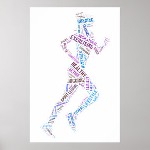 Póster Menina Running