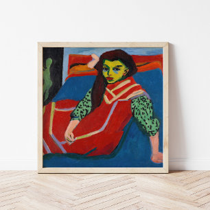 Poster Menina sentada Ernst Ludwig Kirchner