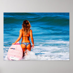 Poster Menina surfista