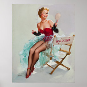 Póster Menina Sylvania Pin-Up Girl