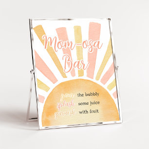 Poster Menina Um Pequeno Raio Sol Mãe Bar Osa