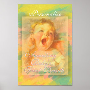 Poster Menina vintage, linda e elegante aquarela