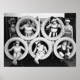 Poster Meninas cansados: 1920