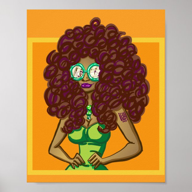 Poster Meninas com óculos (Frente)