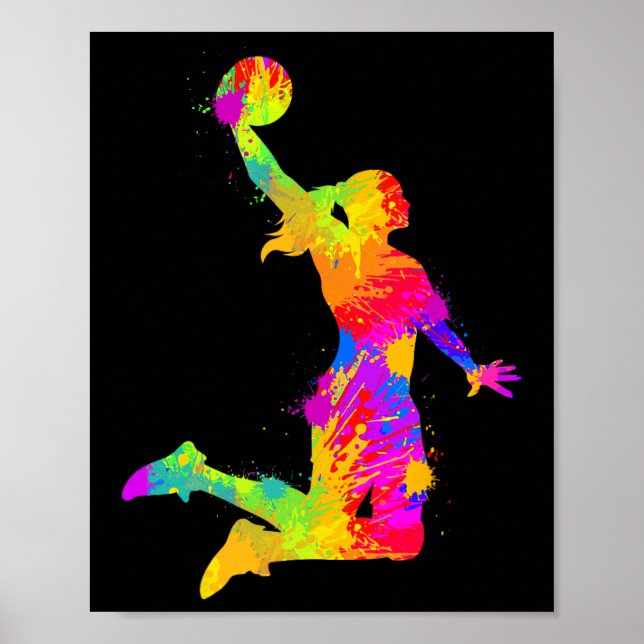 Poster Meninas de basquete (Frente)