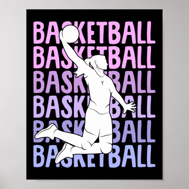 Poster Meninas de basquete (Frente)