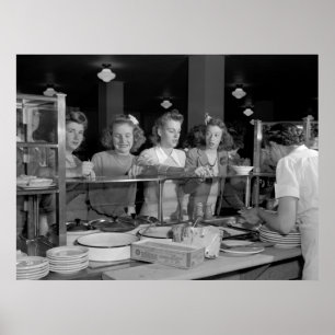 Poster Meninas do segundo grau, os anos 40