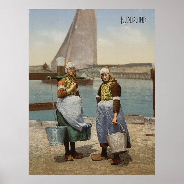 Poster Meninas dos Países Baixos (Frente)