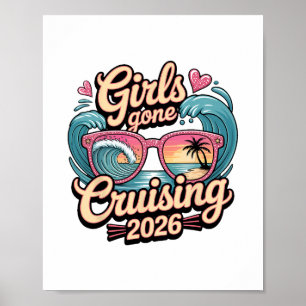 Poster Meninas em Cruzeiro 2026 Férias de Cruzeiro de Sol