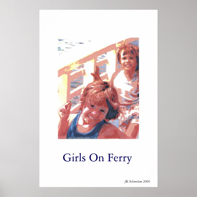 Póster Meninas Em Ferry (Frente)