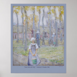 Poster "Meninas holandesas com baldes" por Frederick C