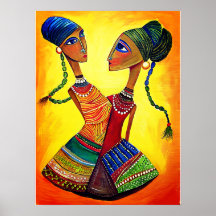 Meninas Indianas Dançando: Arte Indiana
