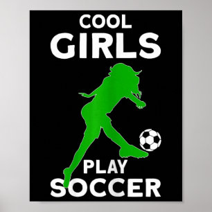 Poster Meninas Legais Jogam Futebol