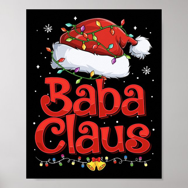 Poster Meninas Legal Baba Claus com Santa Hábito À Luz De (Frente)