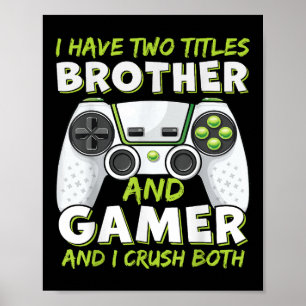 Poster Meninas Meninos Homens Gamer de Vídeo Game Engraça