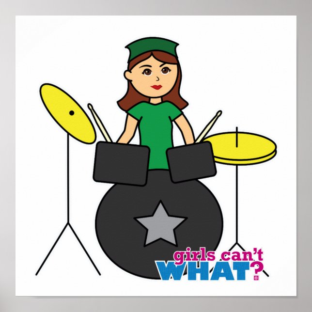 Poster Meninas não sabem o quê? Design Personalizado do C (Frente)