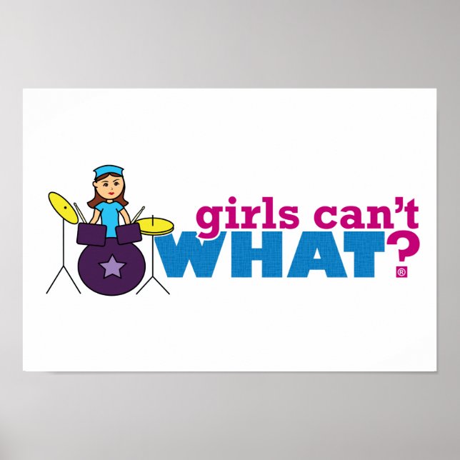 Poster Meninas não sabem o quê? Design Personalizado do C (Frente)