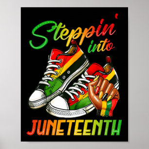 Poster Meninas Negras Afro Se Aproximando De Junho