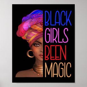 Poster Meninas Negras Foram Rainhas Mágicas Africanas Par