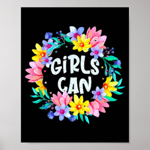 Poster Meninas Podem Acreditar Em Si Mesmas Frase Motivac