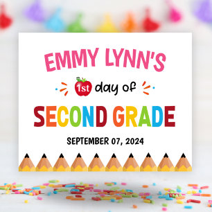 Poster Meninas Primeiro Dia Da Escola Segundo Grau