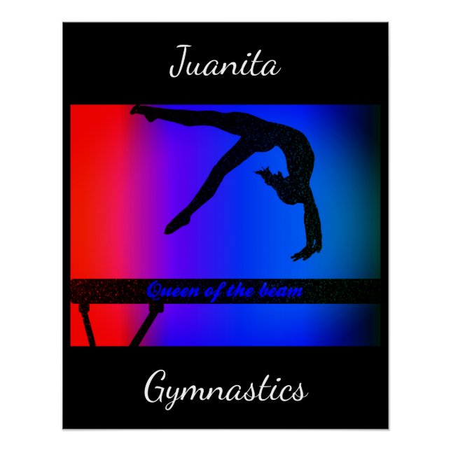 Póster Meninas Rainha da Trave Cartaz de Ginástica (Frente)