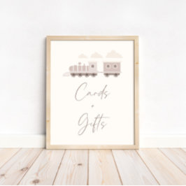 Poster Meninas Rosa Treinam Cartões de Aniversário e Sina