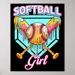 Poster Meninas Softll Drip Sorvete Drip Juventude Menina