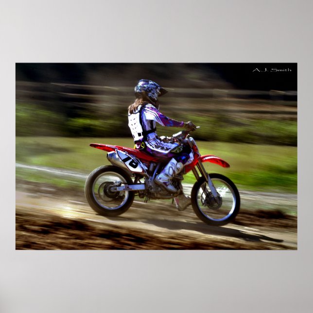 Poster Meninas também andam de moto (Frente)
