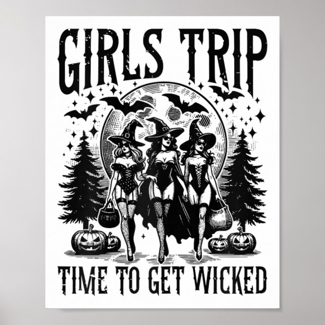Poster Meninas Viajam Salem Hora De Arrancar Ghouls Hallo (Frente)