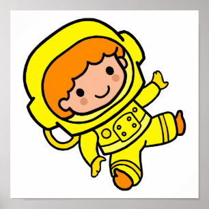 Poster menino 1 do astronauta