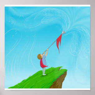 Poster Menino com Trompete