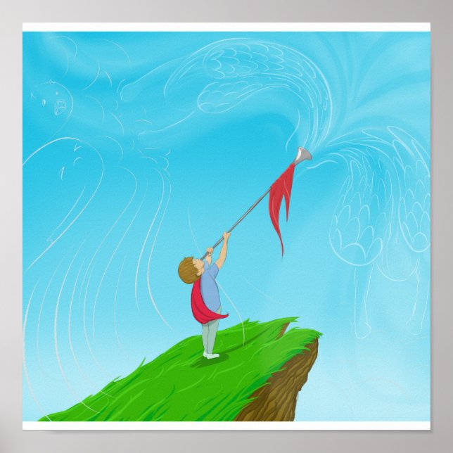 Poster Menino com Trompete (Frente)