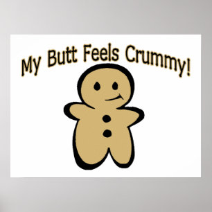 Póster Menino Crummy do biscoito do bumbum