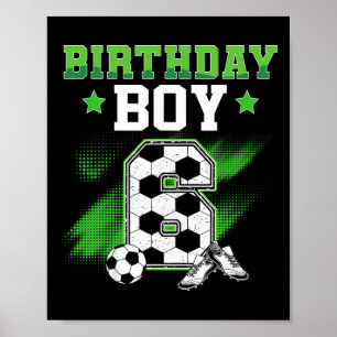 Poster Menino de 6 anos de idade fazendo aniversário de 6