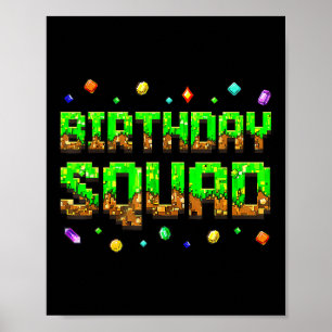 Poster Menino de Aniversário Garoto Esquadrão de Aniversá