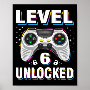 Poster Menino de Aniversário Nível 6 Desbloqueado Video G
