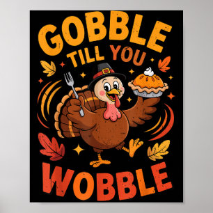 Poster Menino de fraldas Gobble Até Você Cambalear Peru E