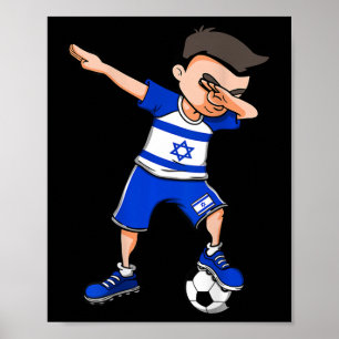 Poster Menino de Futebol Dabbing - Camisa de Israel Amant